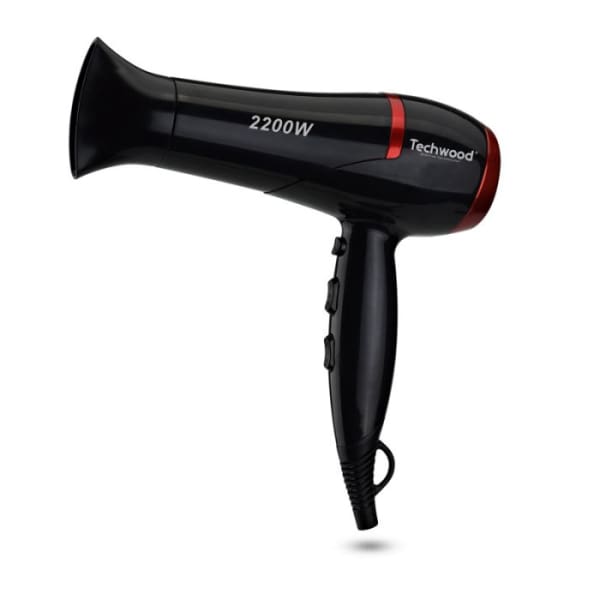 Sèche Cheveux pro TECHWOOD 2200W Noir (TCO-6075) Sèche Cheveux pro TECHWOOD 2200W Noir (TCO-6075)